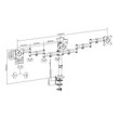 Univerzális asztali monitor tartó kar tripla 15-27" max.3x8kg  DA-90362