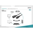 220V tápkábel C13/C14 Digitus/AK-440201-018-S,EFB/EK503.20