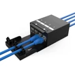 Konszolidációs doboz fém 4xRJ45 keystone