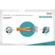 Cat7 falkábel LSOH/3 1200Mhz AWG23/1 duplex 100 m DK-1743-VH-D-1