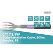 Cat7 falkábel S/FTP PIMPF 1200MHz kültér 500m DK-1741-VH-5-OD