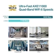 AXE11000 Celling Mount Access Point Quad-Band Wifi 6E, High-Density