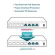 8-Port 10/100Mbps Desktop Switch with 4-Port PoE