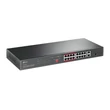 16-Port 10/100 Mbps + 2-Port Gb Rackmoun Switch with 16-Port PoE+