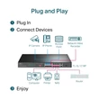16-Port 10/100 Mbps + 2-Port Gb Rackmoun Switch with 16-Port PoE+