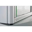 9U fali rack szekrény 600x450 hegesztett fekete