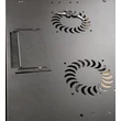 7U fali rack szekrény 600x450 hegesztett fekete