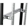 22U szerver rack szekrény   600X800 fekete   lapra szerelt