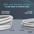 F/FTP Cat6a patch kábel 1,5 m slim DK-1632-A-015S