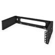2u fali tartó 19" fekete RAL 9005 DN-19 PB-2U-SW