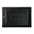 16U fali rackszekrény 600x450 RAL9005 DN-19 16-U-EC-SW