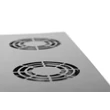 Ventilátor panel Digitus szek.hez 2 fans +termosztát fekete / DN19 FAN-2-HO-SW