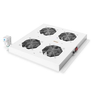 Tető ventilátor egység Digitus szekrényekhez,4 ventilátor DN-19 FAN-4-N