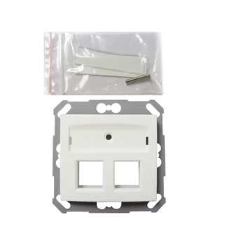 Legrand valena 2xRJ45 üres,fehér