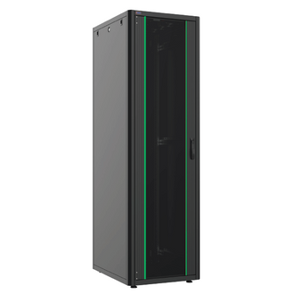 26U szerver rack szekrény   600X600 fekete szerelt