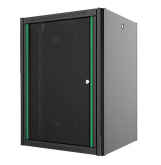20U fali rack szekrény 600x600 hegeszt. fekete