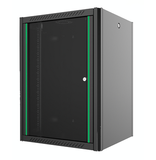 9U fali rack szekrény 600x450 hegesztett fekete