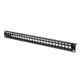 Patch panel 24 port FTP  moduláris üres DN-91411