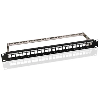 Patch panel 24 port FTP  moduláris üres 95743