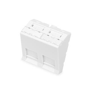 45x45 előlap Keystone modulhoz 2 port DN-93802-7-SH