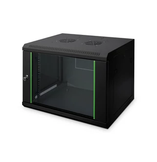 7U fali rackszekrény 600x450 fekete DN-19 07-U-EC-SW