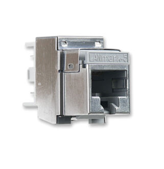 LANmark-5 Evo Snap-in Connector, Screened for solid wire, FTP