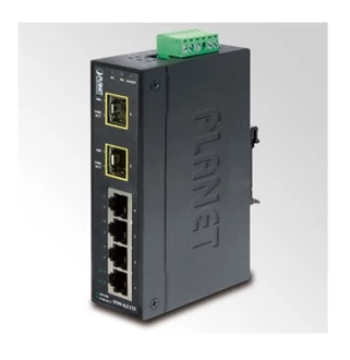 PLANET ISW-621TF IP30 4-Port Industrial Fast Ethernet Switch+ 2-Port SFP