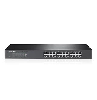 TP-LINK 24 port 10/100 1U 19" rack switch , nem menedzselt