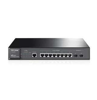 TP-LINK 8 port 10/100/1000 asztali layer 2 , 2SFP