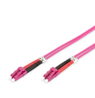 Optikai patch LC-LC 50/125 OM4 duplex 2m Violet 2mm LSZH Cable  DK-2533-02-4
