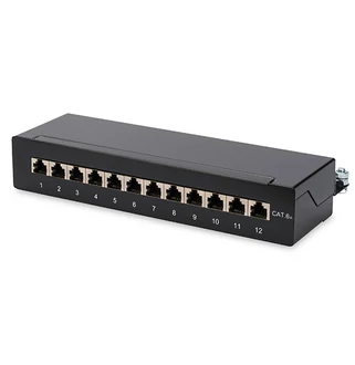 Patch panel 12 port FTP Cat6A asztali DN-91612SD-EA