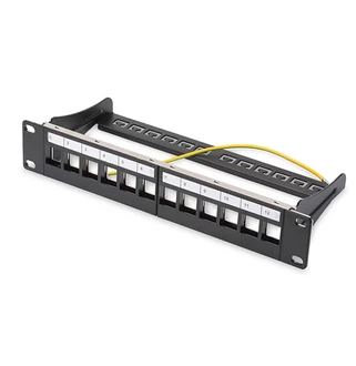 Patch panel 12 port moduláris 10" mini DN-91420
