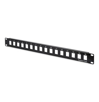 16 portos Patch panel,UTP,moduláris DN-91400