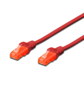 UTP Cat6 patch kábel 0,5 m piros DK-1617-005/R
