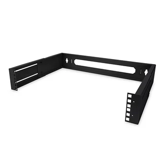2u fali tartó 19" fekete RAL 9005 DN-19 PB-2U-SW