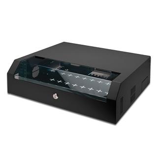 5u fali tartó 19" fekete RAL9005 DN-19 04U-PB-B