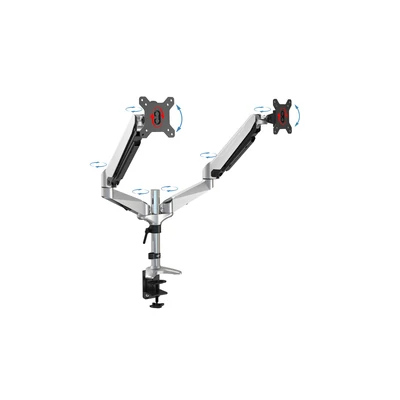 Univerzális asztali monitor tartó kar gázrugós dupla 15-27" max.8kg  DA-90353