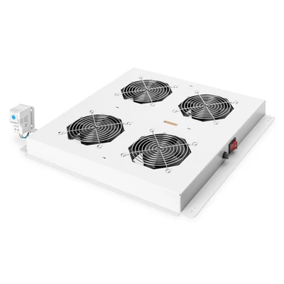 Tető ventilátor egység Digitus szekrényekhez,4 ventilátor DN-19 FAN-4-N