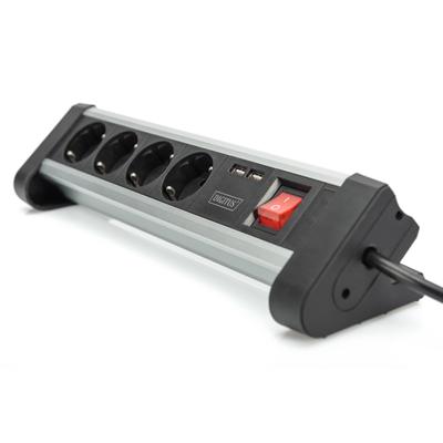 Villamos elosztó 4-es  2 USB aljzattal DA-70614