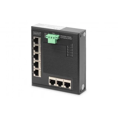 Industrial 8-port Gigabit Switch flat unmanaged DN-651127
