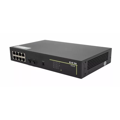 DCN PoE Access Switch, 8x10/100/1000 Base-T PoE+ port, Smart menedzselhető