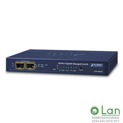 Planet GSD-1002M desktop gigabit switch 8 port 10/100/1000Mbps+2 100/1000X SFP