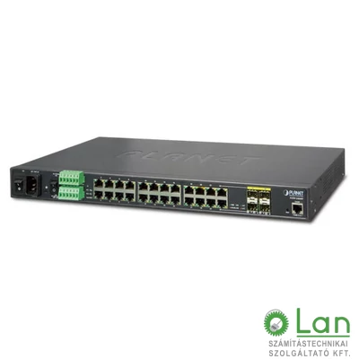 Planet Industrial L2+ 20-Port 10/100/100 +4-Port TP/SFP Combo Managed Switch