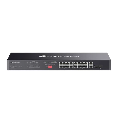 Omada 18-Port Gb Unmanaged Rackmount Switch with 16-Port PoE+