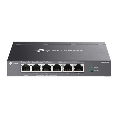 Omada 6-Port Gb Unmanaged Desktop Switch with 3-Port PoE+ and 1-Port PoE++