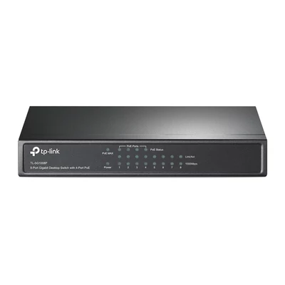 TP-LINK 8 port 10/100/1000 asztali switch , nem menedzselt 4POE