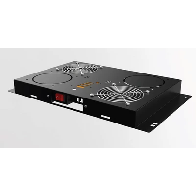 Ventilátor egység kapcsolóval 2 ventilátor fekete