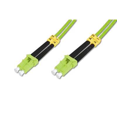 Optikai patch LC-LC 50/125 OM5 duplex 5m Zöld  2mm LSZH kábel