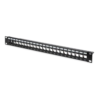 Patch panel 24 port FTP  moduláris üres DN-91411