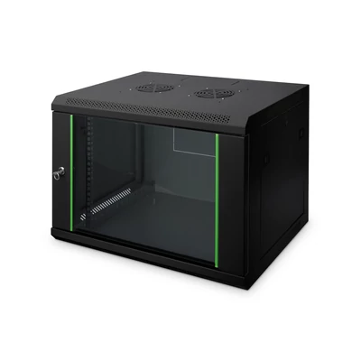 7U fali rackszekrény 600x450 fekete DN-19 07-U-EC-SW